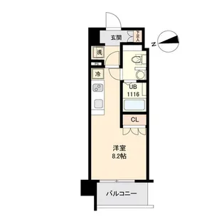 LASANTE薬師堂【2階】の間取り