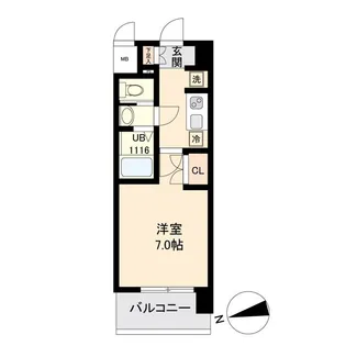 LASANTE薬師堂【4階】の間取り