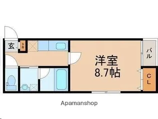 アスコット小田原【2階】の間取り