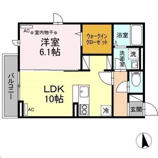 DーROOM南材木町【3階】の間取り