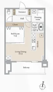 ブルーヴェル青葉通【0607号室】の間取り