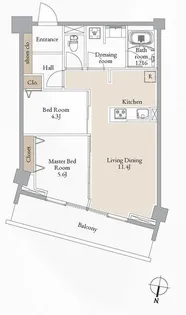 ブルーヴェル青葉通【10階】の間取り
