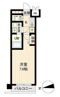 デュオフィール仙台東(旧アトラスカーロ仙台駅東)【8階】の間取り