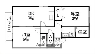 ヒルサイドテラスE【101号室】の間取り