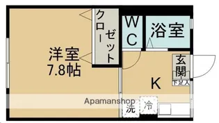 シティハイムジュネス【102号室】の間取り