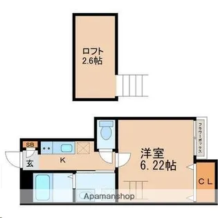 アスコット文化町【1階】の間取り