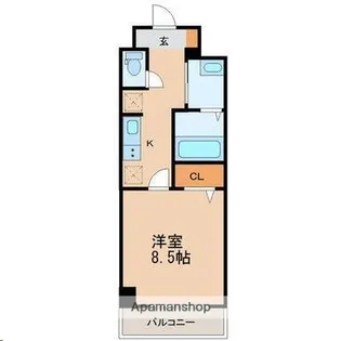 アスコット新田東【3階】の間取り