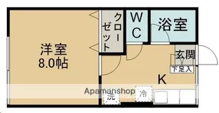 コンフォート貝ケ森【101号室】の間取り
