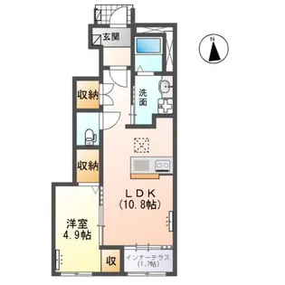 トータスV【1階】の間取り
