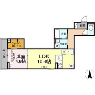 DーROOM 大和町【1階】の間取り