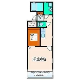 宮城県仙台市宮城野区栄3丁目【アパート】の間取り
