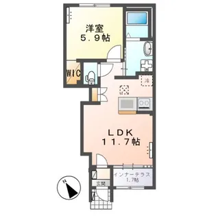 フォレストサイド【1階】の間取り