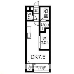 宮城県仙台市宮城野区幸町1丁目【アパート】の間取り