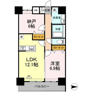 グレイスコート アイエス【207号室】の間取り