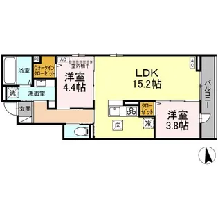 CEREZO FUNACHOU【1階】の間取り