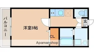 リヒトハイム中倉【1階】の間取り