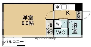 カームテラス八幡【302号室】の間取り