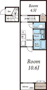 ザ・リバティⅦ【2階】の間取り