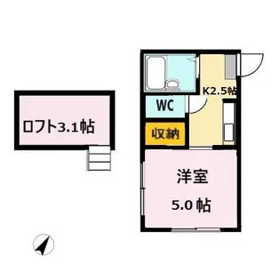 ビューコート小田原【2階】の間取り