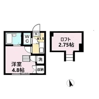 ビューコート小田原【207号室】の間取り