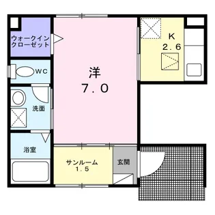 ポピー【1階】の間取り