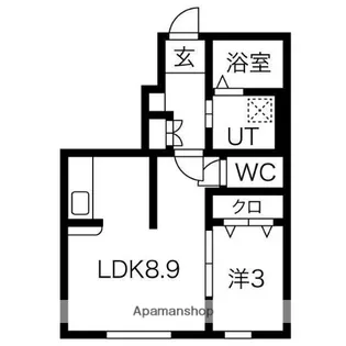 宮城県仙台市青葉区小松島2丁目【アパート】の間取り