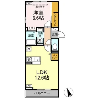 ボヌールK【2階】の間取り
