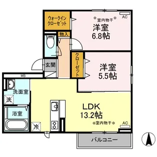 GLANZ【3階】の間取り