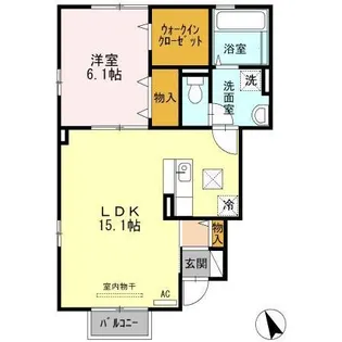 プレジオ【1階】の間取り