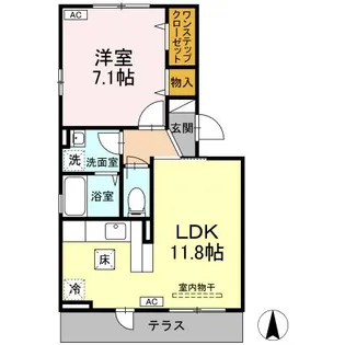 グランビア A【1階】の間取り