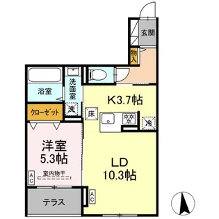 CLASSEUM仙台小田原 IV【1階】の間取り