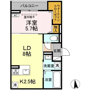 CLASSEUM仙台小田原 IV【2階】の間取り