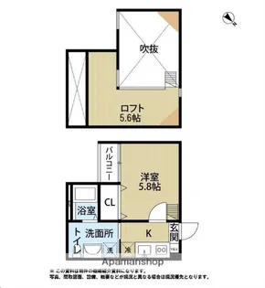 宮城県仙台市若林区若林1丁目【アパート】の間取り