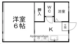 コーポ一見【202号室】の間取り