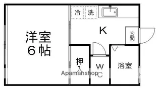 コーポ一見【103号室】の間取り