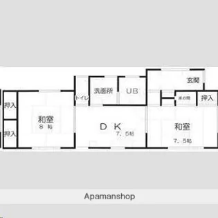 宮城県仙台市宮城野区二の森【一戸建】の間取り