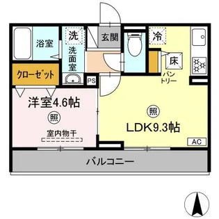 ラフィーネ・K II【1階】の間取り