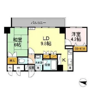 ガーデンハイツAIHARAI【3階】の間取り