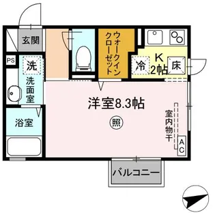 ピア コスモスII【1階】の間取り