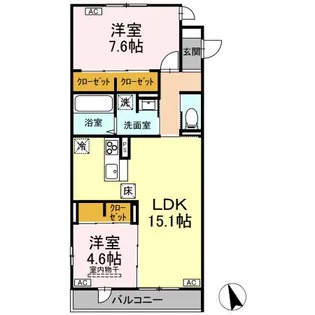 FORENA荒井【1階】の間取り