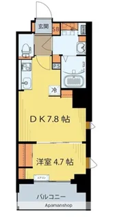 宮城県仙台市宮城野区二十人町【マンション】の間取り