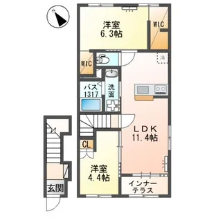 AMORE GRACE(アモーレ パートリア)【2階】の間取り