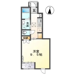 ティーフォレストII【1階】の間取り