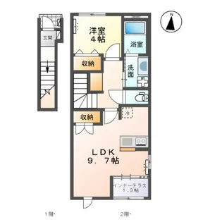 ティーフォレストII【2階】の間取り