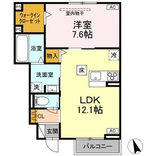 DーROOM富沢西2丁目【1階】の間取り