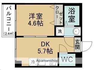 TERASU仙台【101号室】の間取り