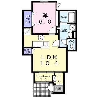 レジデンス上條【1階】の間取り