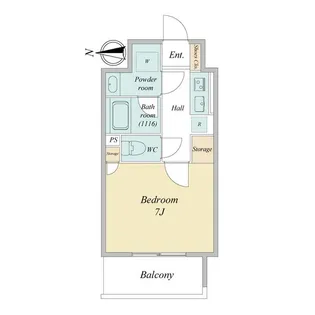 エルスタンザ広瀬通レジデンス【7階】の間取り