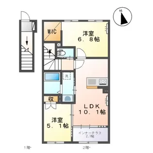 コンフォースS【2階】の間取り