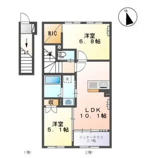 コンフォースS【2階】の間取り